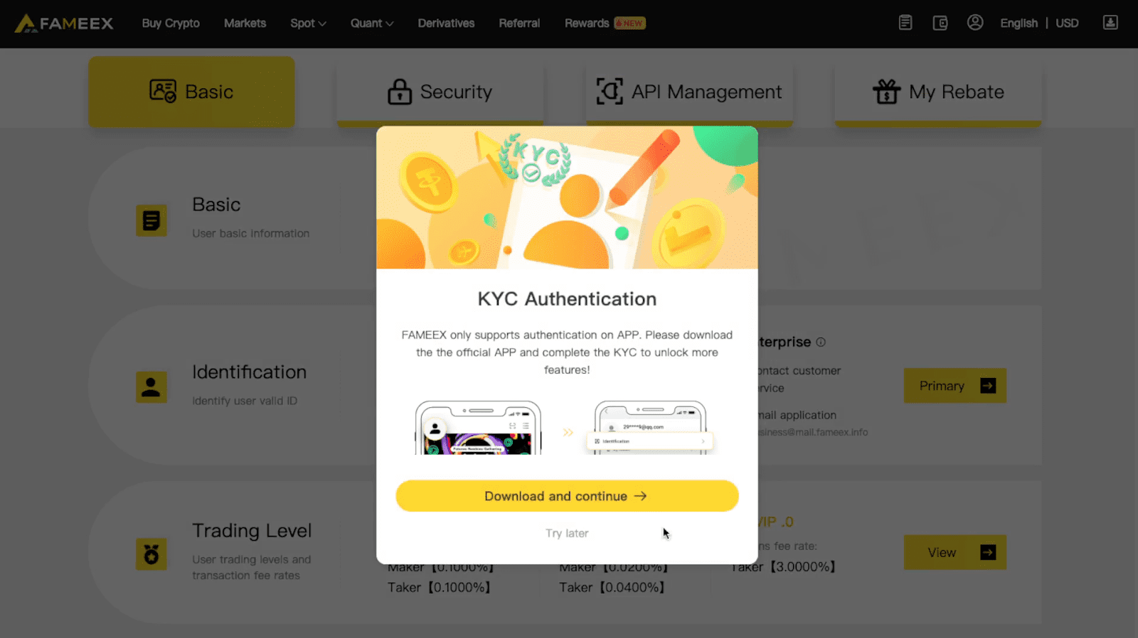 How To Complete Identity Verification (KYC) | FAMEEX